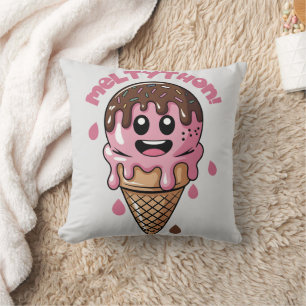 Cojín Decorativo Helado sonriente