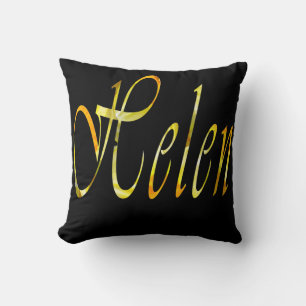 Cojín Decorativo Helen, Logo De Nombre De Chicas, Cuchillo De Tira 