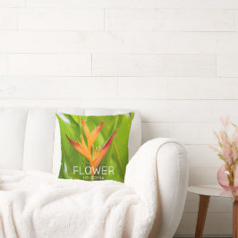 Cojín Decorativo Heliconia Flowers Botanic Plant Garden Design