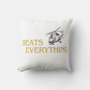 Cojín Decorativo Helicóptero le gana a todo