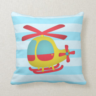 Cojín Decorativo Helicóptero lindo y colorido para la habitación de