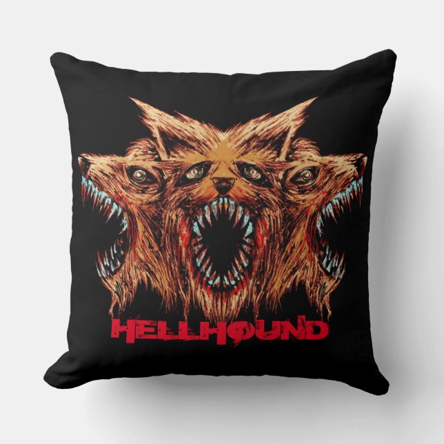 Cojín Decorativo Hellhound Scary Creature (Anverso)