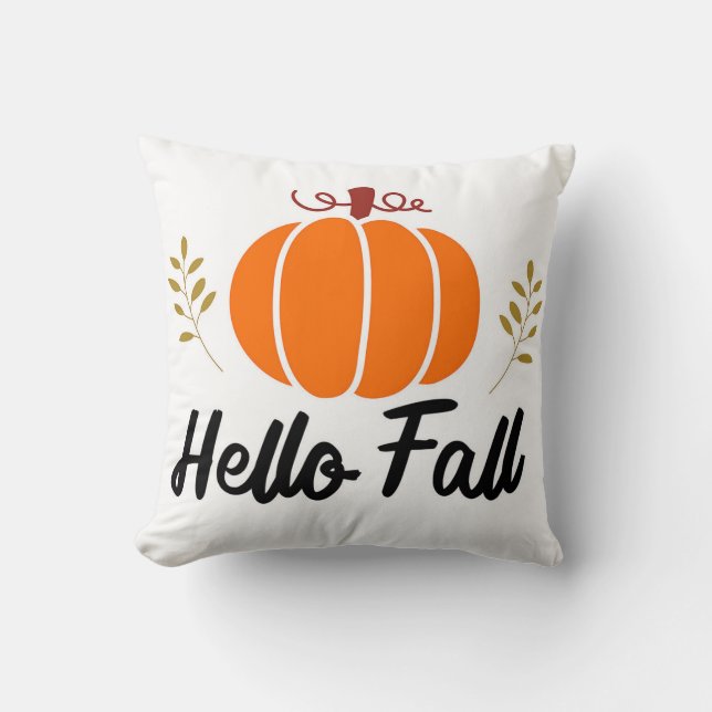 Cojín decorativo Hello Fall (Anverso)
