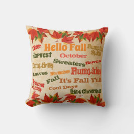 Cojín decorativo Hello Fall