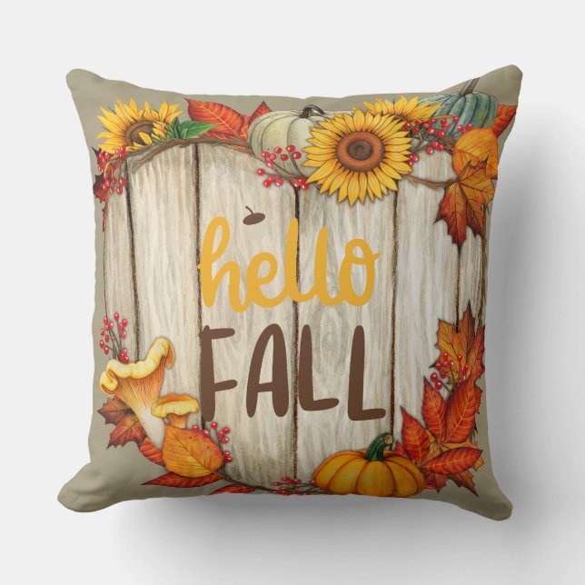 Cojín Decorativo Hello Fall (Anverso)