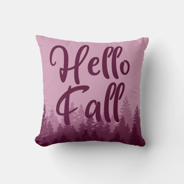 Cojín Decorativo Hello Fall Season (Anverso)