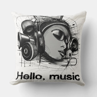 Cojín Decorativo hello music
