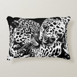 Cojín Decorativo Hembra hembra leopardo compañeras Jungle Safari Re