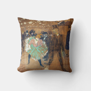 Cojín Decorativo Henri de Toulouse-Lautrec - Baile en el Rouge
