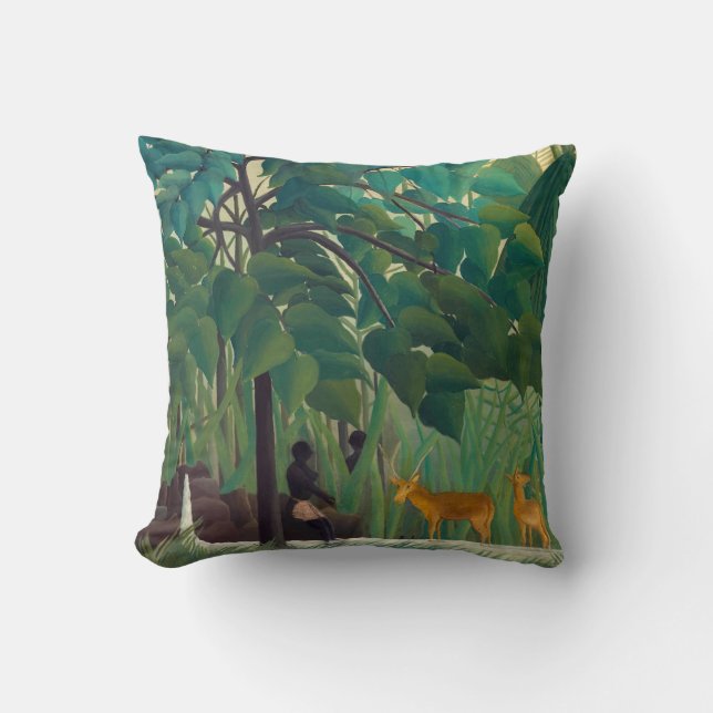 Cojín Decorativo Henri Rousseau - La cascada (Anverso)