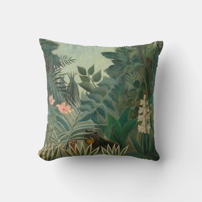 Cojín Decorativo Henri Rousseau La Selva Ecuatorial (Anverso)