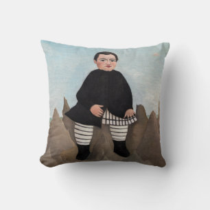 Cojín Decorativo Henri Rousseau - Niño en las rocas