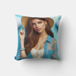 Cojín Decorativo "Her gaze shines brighter than summer クッション