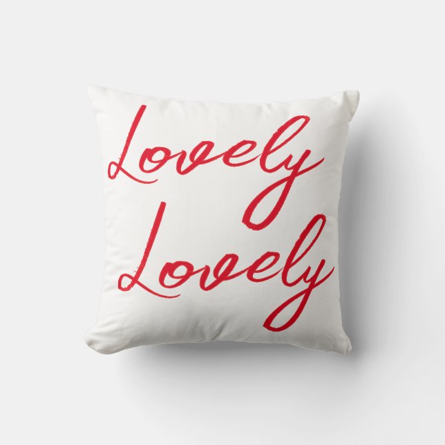 Cojín Decorativo Her Simple Red Lovely Shirt (Anverso)