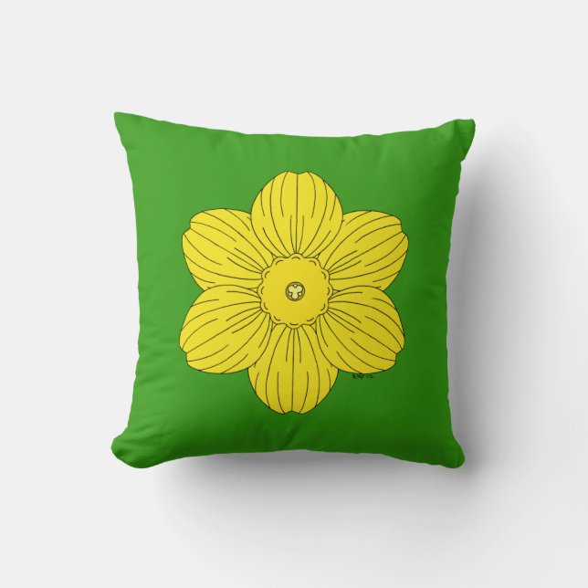 Cojín Decorativo Heraldic Daffodil (Anverso)
