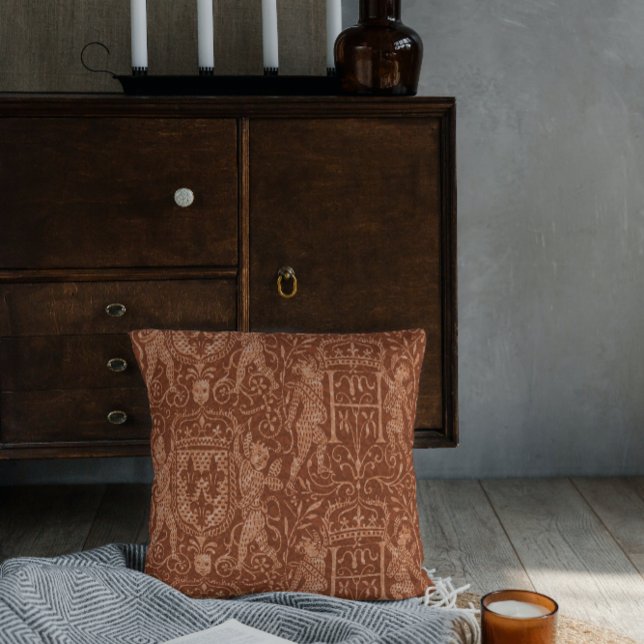 Cojín Decorativo Heraldry Medieval Chateau Moda Red Brown (Subido por el creador)