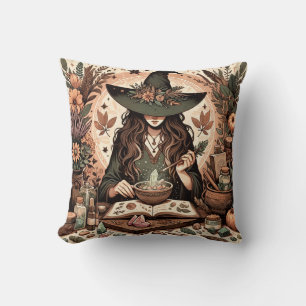 Cojín Decorativo Herbalista místico: El arte de la brujería y la sa