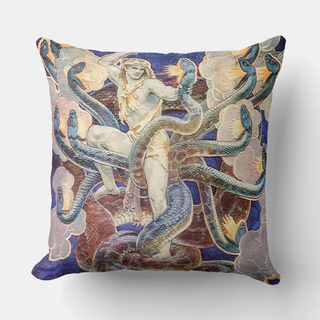 Cojín Decorativo Hércules y la hidra (Anverso)