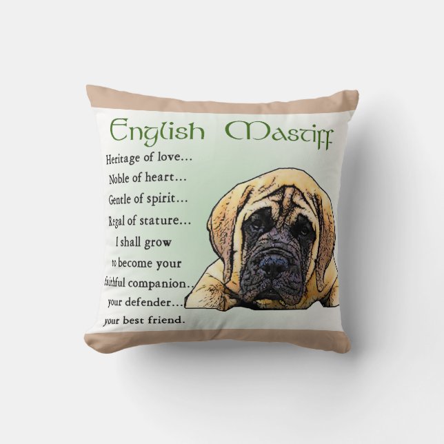 Cojín Decorativo Herencia de Amor Castigo Inglés (Anverso)