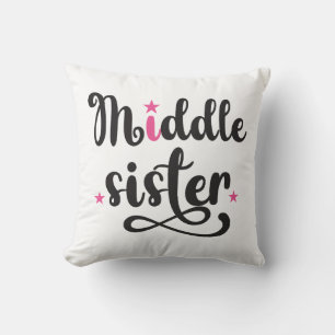 Cojín Decorativo Hermana del Medio, Estrellas Cutas