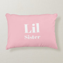 Cojín Decorativo Hermana Lister chica blanco rosado