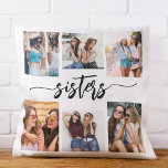 Cojín Decorativo Hermanas 6 Collage de fotos Keepsake Gift<br><div class="desc">Celebra la hermandad con el Cojín decorativo de Regalos de Collage de fotos Keepsake de las Hermanas 6. Personalizado con un bello collage de seis preciadas fotos, captura los momentos especiales compartidos entre hermanas. Esta almohada, elaborada con materiales de alta calidad, aporta un toque elegante y sentimental a cualquier espacio,...</div>