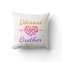 Cojín decorativo Hermano bendecido por gradiente d