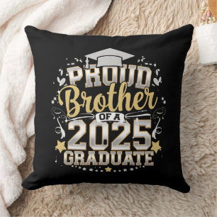 Cojín Decorativo Hermano Orgulloso De Un Graduado De 2025 Graduació