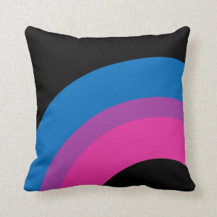 Cojín Decorativo Hermosa bandera del Orgullo Bisexual