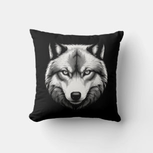 Cojín Decorativo Hermosa cara de lobo
