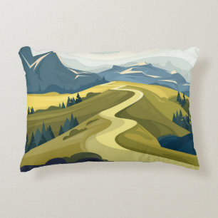 Cojín Decorativo Hermosa carretera de montaña