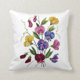 Cojín Decorativo Hermosa Crewel Jacobea Tradicional