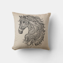 Hermosa equina de caballo