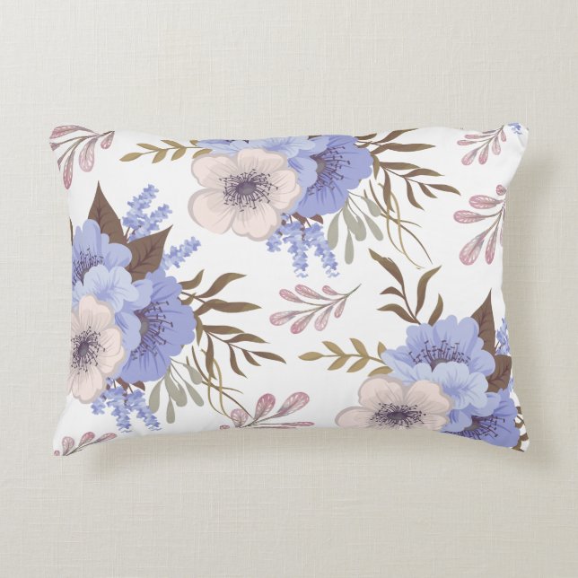 Cojín Decorativo Hermosa Flor Púrpura (Anverso)