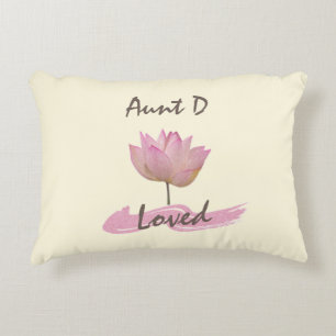 Cojín Decorativo Hermosa flor rosa de Lotus