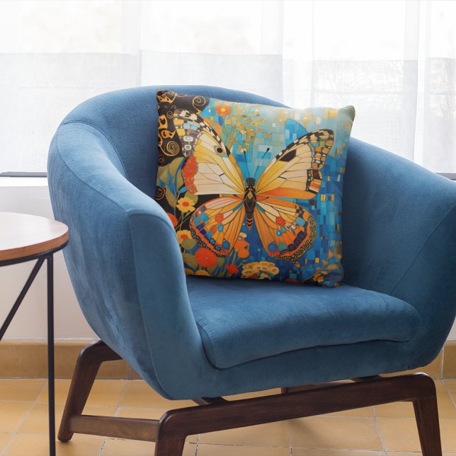 Cojín Decorativo Hermosa floral decorativa de mariposa (Subido por el creador)