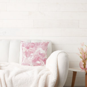 Cojín Decorativo Hermosa Floral Rosa Blanca