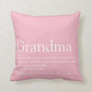 Cojín Decorativo Hermosa Foto Rosa Abuela Abuela Definición