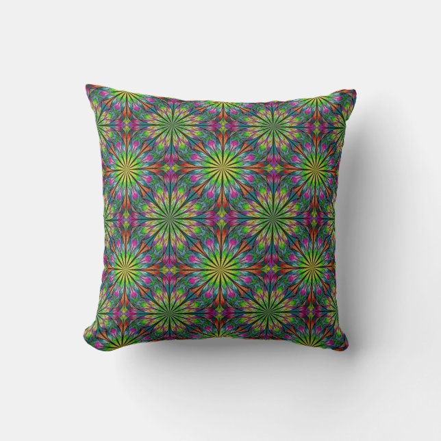 Cojín Decorativo Hermosa Fractal (Anverso)