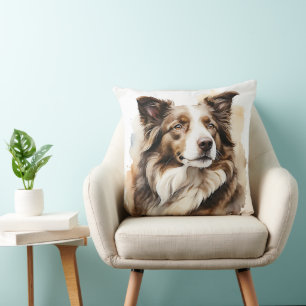 COJÍN DECORATIVO HERMOSA FRONTERA COLLIE HERDING PERRO