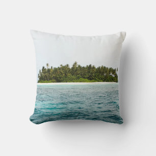 Cojín Decorativo Hermosa Isla Verde En El Mar