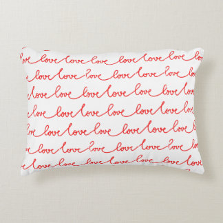 Cojín Decorativo Hermosa letra roja de amor