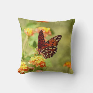 Cojín Decorativo Hermosa mariposa de vidrio