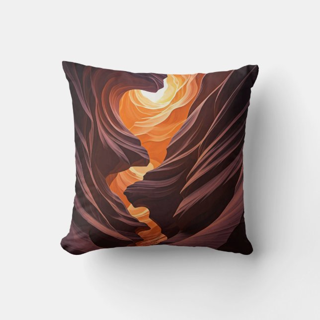 Cojín Decorativo Hermosa nación Antelope Cañón Navajo (Anverso)