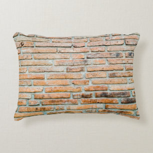 Cojín Decorativo Hermosa pared de ladrillo Viejo clasicabstrato, ar