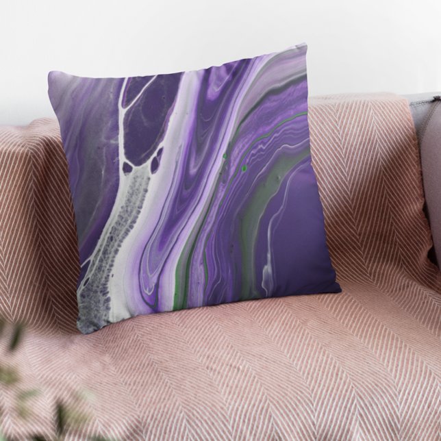 Cojín Decorativo Hermosa Piedra Agosta Purple Moderno a Rayas (Subido por el creador)