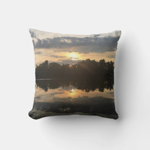 Cojín Decorativo hermosa PUEST DE SOL EN EL LAGO TENNESSEE