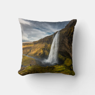 Cojín Decorativo Hermosa vista paisajística de Seljalandsfoss