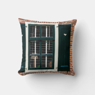 Cojín Decorativo Hermosas casas tradicionales holandesas. Muro de l