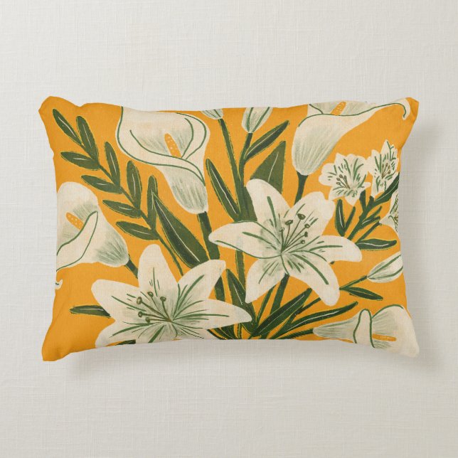 Cojín Decorativo Hermosas Flores (Anverso)